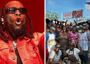 Burna Boy endorses Makola Market Women dance group