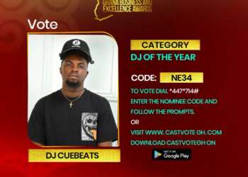 DJ Cue Beats receives Ghana Business and Excellence Award nomination