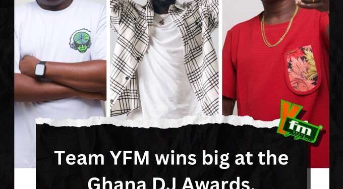 YFM Accra wins big at 2023 Guinness Ghana DJ Awards as Hypeman Kojo Manuel, DJ Ganj , Dj Loft and DJ Kess emerge winners