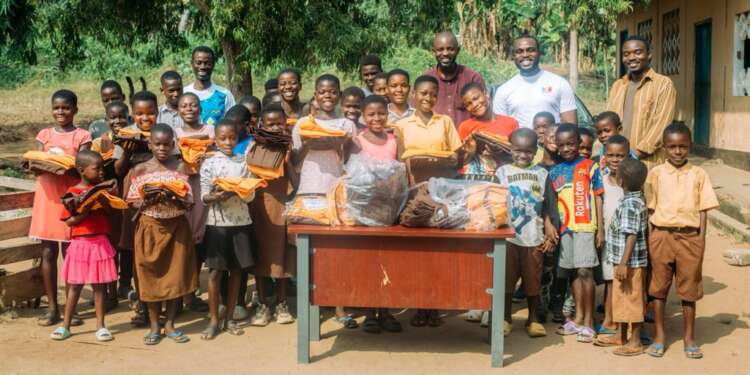 Random Acts Empowers girls’ education with 55 school uniforms for Kwaku Tawiah M/A Basic School