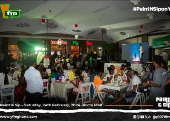 #YFMPaintNSip: PaintNSip marathon climaxes at Accra Mall