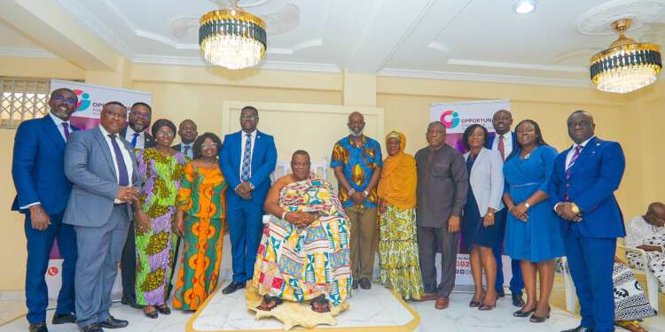 Opportunity International Savings and Loans Ltd. (OISL) pays courtesy call on Ga Mantse and Gbese Mantse – King Tackie Teiko Tsuru II and Dr. Nii Ayi Bonte II