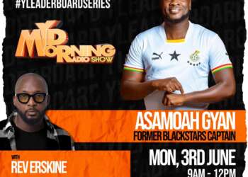 Y Leaderboard Series: Ghanaian Football Icon, Asamoah Gyan set for next episode