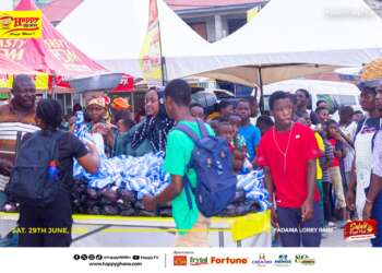 Happy FM feeds residents of Fadama at 2024 SalaFest