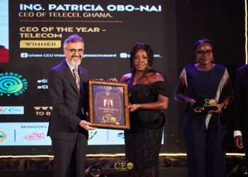 Dual recognition for Telecel Ghana’s Chief Executive at Ghana CEO Awards