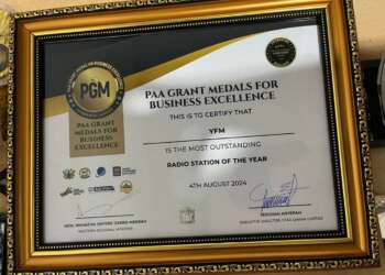 YFM Wins Prestigious Paa Grant Medal for Business Excellence