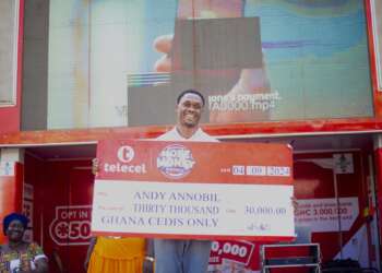 Fibre Broadband Customer wins GH¢30,000 in Ongoing Telecel More Money Promo