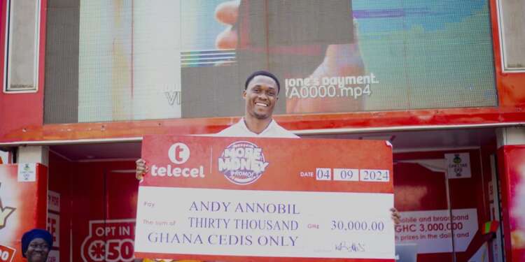 Fibre Broadband Customer wins GH¢30,000 in Ongoing Telecel More Money Promo