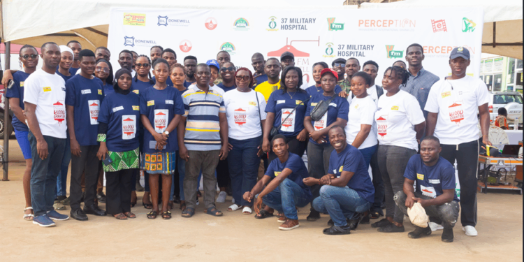 Donewell Insurance/Happy FM organize blood donation drive to stock National Blood Bank