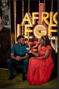 E-Production's Eunice Tornyi shines as Red Carpet Host at African Legends Night