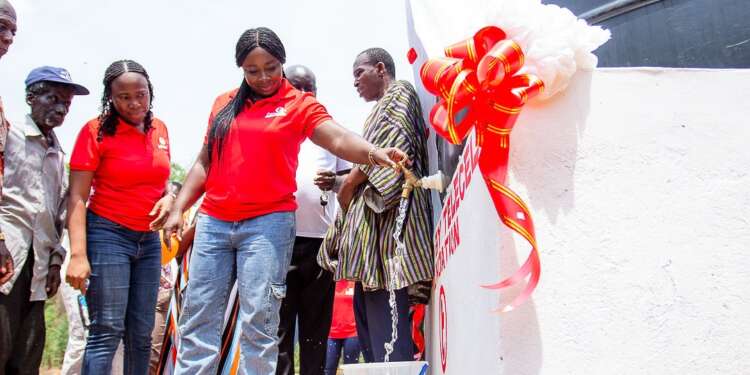 Telecel Ghana Employee Volunteers Deliver Clean Water to Akohia - Asesewa