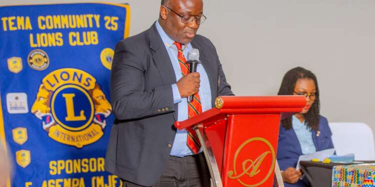Lion Dr. Ralph Tettey-Amlalo assumes office as President of Tema Community 25 Lions Club; declares commitment to excellence