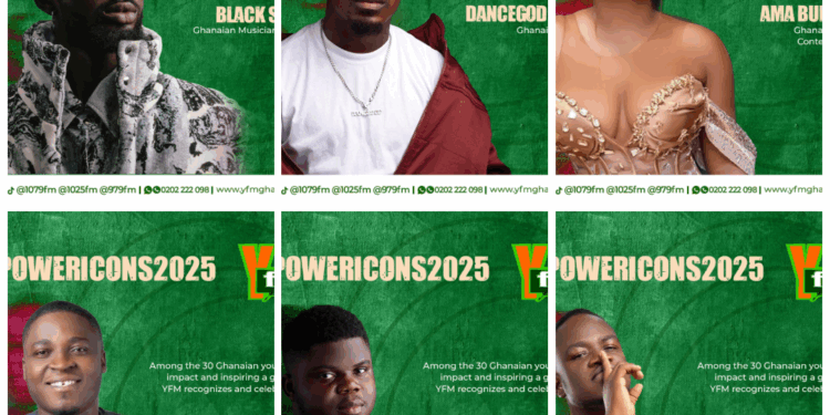 YFM Ghana unveils second six #YPOWERICONS2025: Celebrating Ghanaian trailblazers