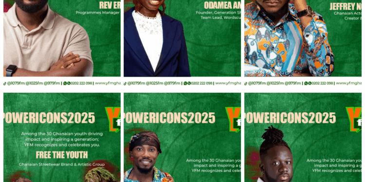YFM Ghana unveils third six #YPOWERICONS2025: Digital pioneers and creative visionaries lead the way