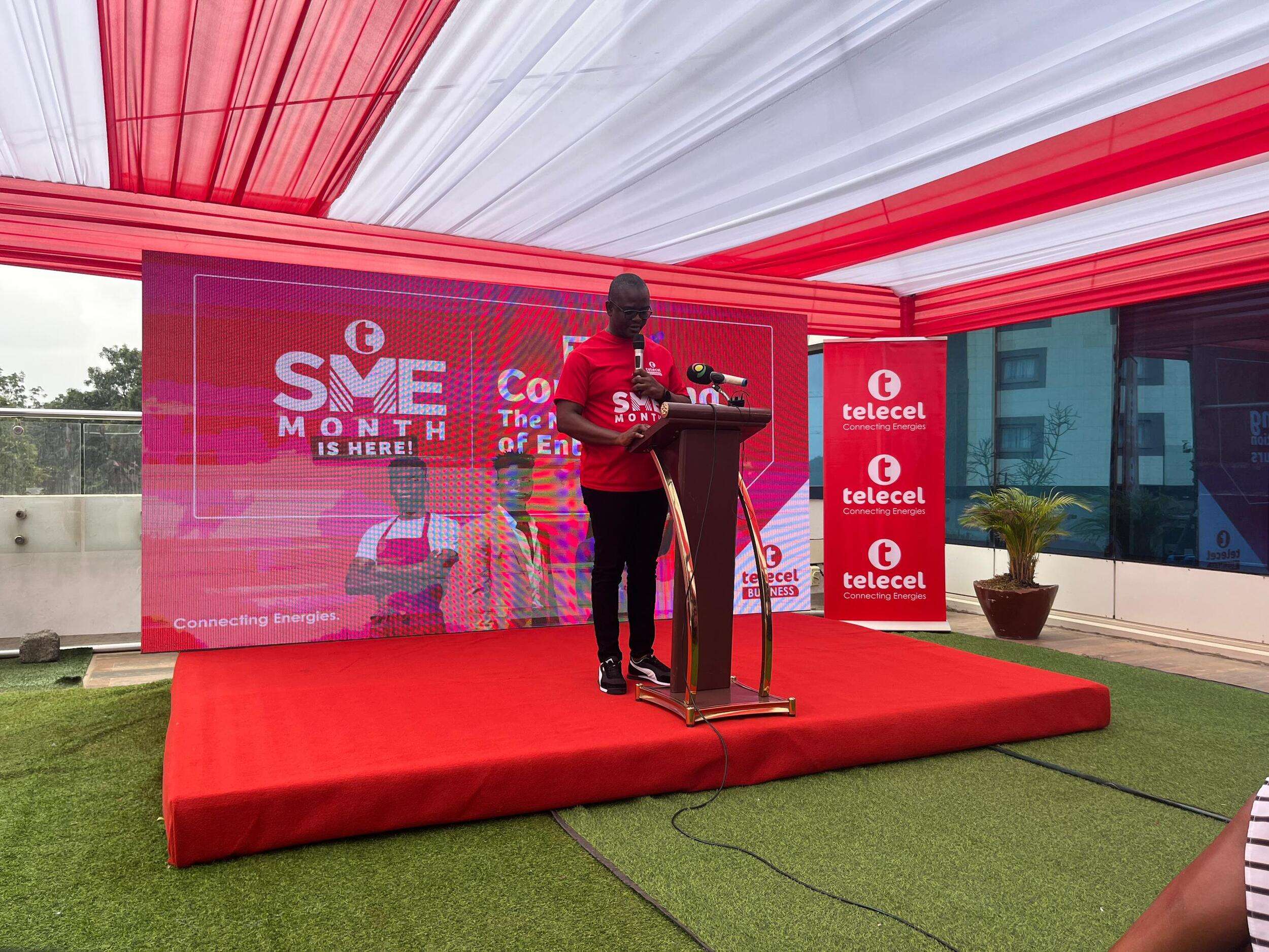 Alfred Neizer, Head of SME at Telecel Ghana, announced three new "Hero Products" designed to make doing business simpler, faster, and more impactful for SMEs across the country.