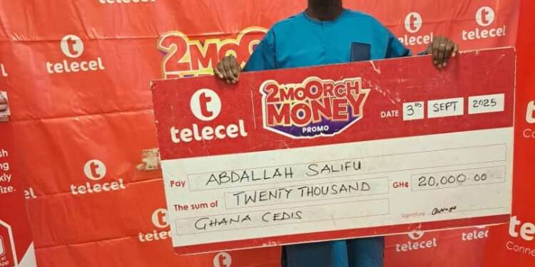 Retired civil servant in Tamale emerges oldest winner in Telecel 2Moorch Money Promo