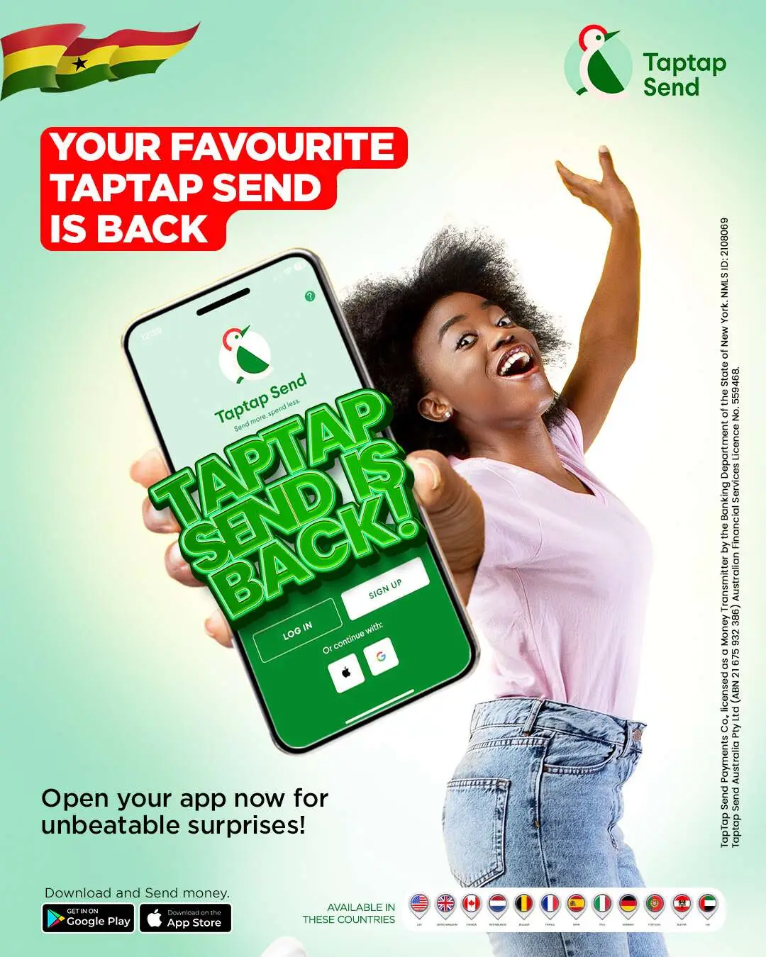 Taptap Send Ghana Resumes Remittance Services to Ghana