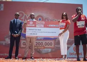 Banker-turned-reverend wins GH₵1.2 million grand prize in Telecel 2Moorch Money Promo