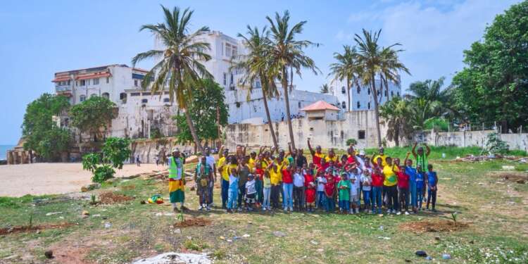 Let’s Go Clean the Beach Initiative Plants 100 Coconut Trees with DHL Ghana and YFM