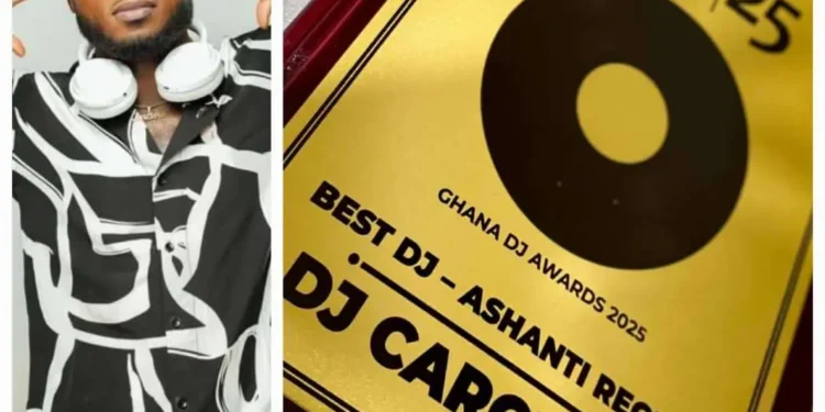 DJ Carcious named Best DJ in Ashanti Region
