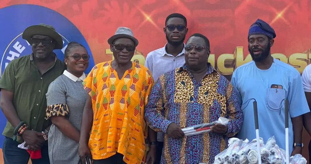 The Luckiest' Brings Major Support to Ghana Blind Union