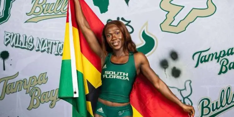 Ghana's Doris Quainoo clocks new PB 8.23s to claim second place at Jarvis City Invite