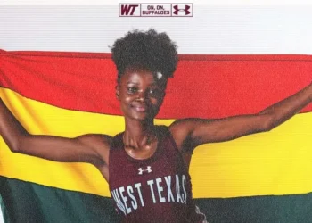 Abigail Abugire’s Double Gold Powers West Texas A&M to 13th Straight LSC Indoor Title