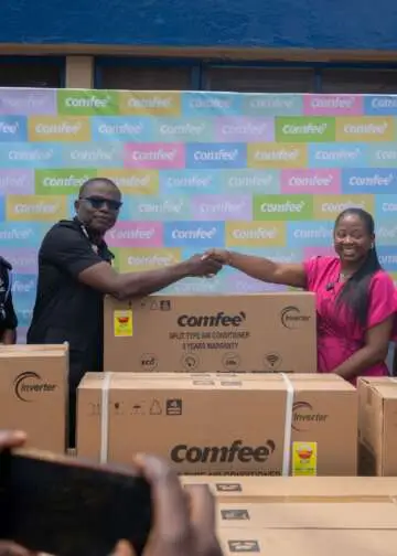 Comfee GH Ltd. supports Ghana Police Hospital with GHC 85,000 Air Conditioner donation