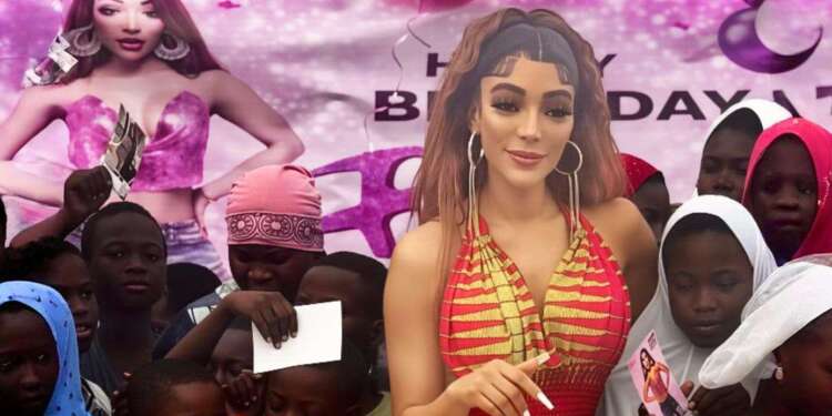 African Jamaican artist Barbee celebrates birthday with children in Nima