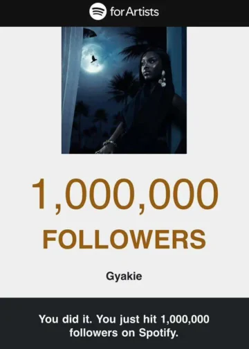 Gyakie becomes most followed Ghanaian female artiste on Spotify