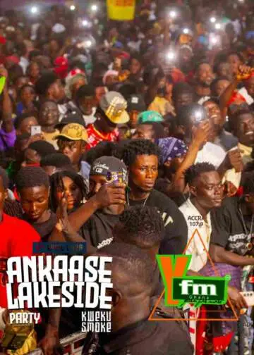 YFM shuts down Ankaase Lakeside party with Kweku Smoke