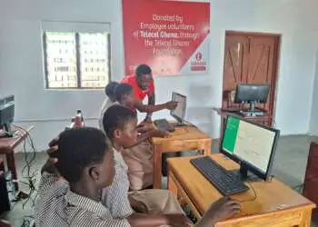 Telecel Employees Drive Digital Inclusion with ICT Lab Upgrade in Bamboi