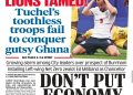 British Press pun on Ghana following Goalless draw with England