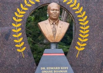 Mahama unveils Omane Boamah cenotaph, reassigns Gilbert Adjei to Ministry of Defence