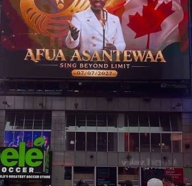 Afua Asantewaa’s Singathon Journey Lands Her on Times Square Billboard