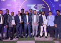 Representatives celebrate Ginny Rice’s Above-the-Line Campaign of the Year 2025 award at the 37th CIMG Annual National Marketing Performance Awards in Accra.