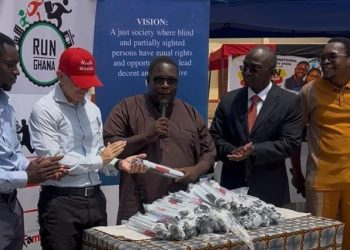 Global Media Alliance/Japan Motors support Ghana Blind Union with 60 white canes